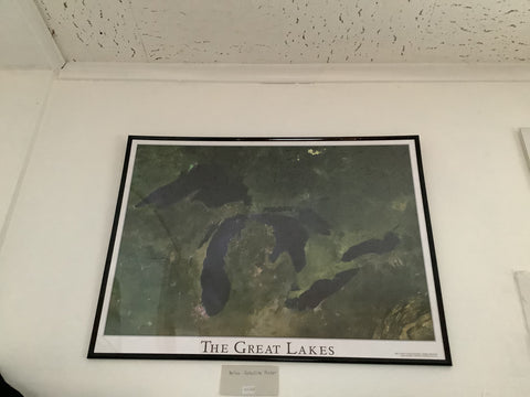 Satellite Image of Great Lakes Poster