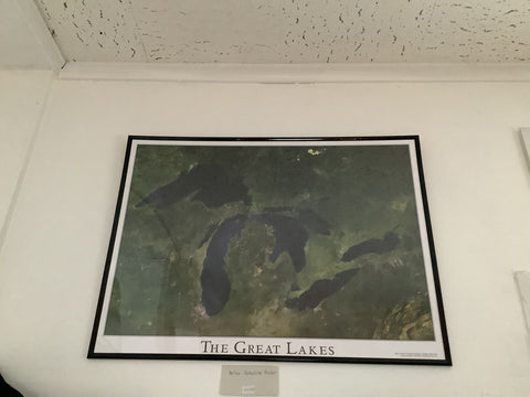 Satellite Image of Great Lakes Poster, sale