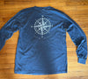 Adult Long sleeved T shirt with compass