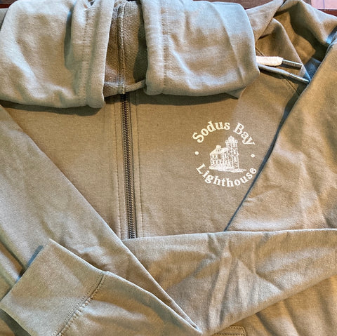 Hooded Light Weight Zippered sweatshirt