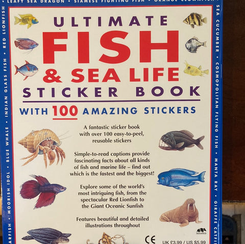 Ultimate Fish & Sea Life Sticker Book- sale