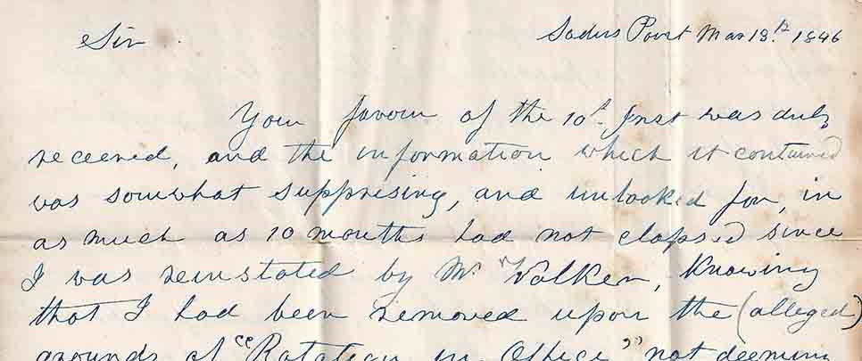 Fitzhugh Letter 1846